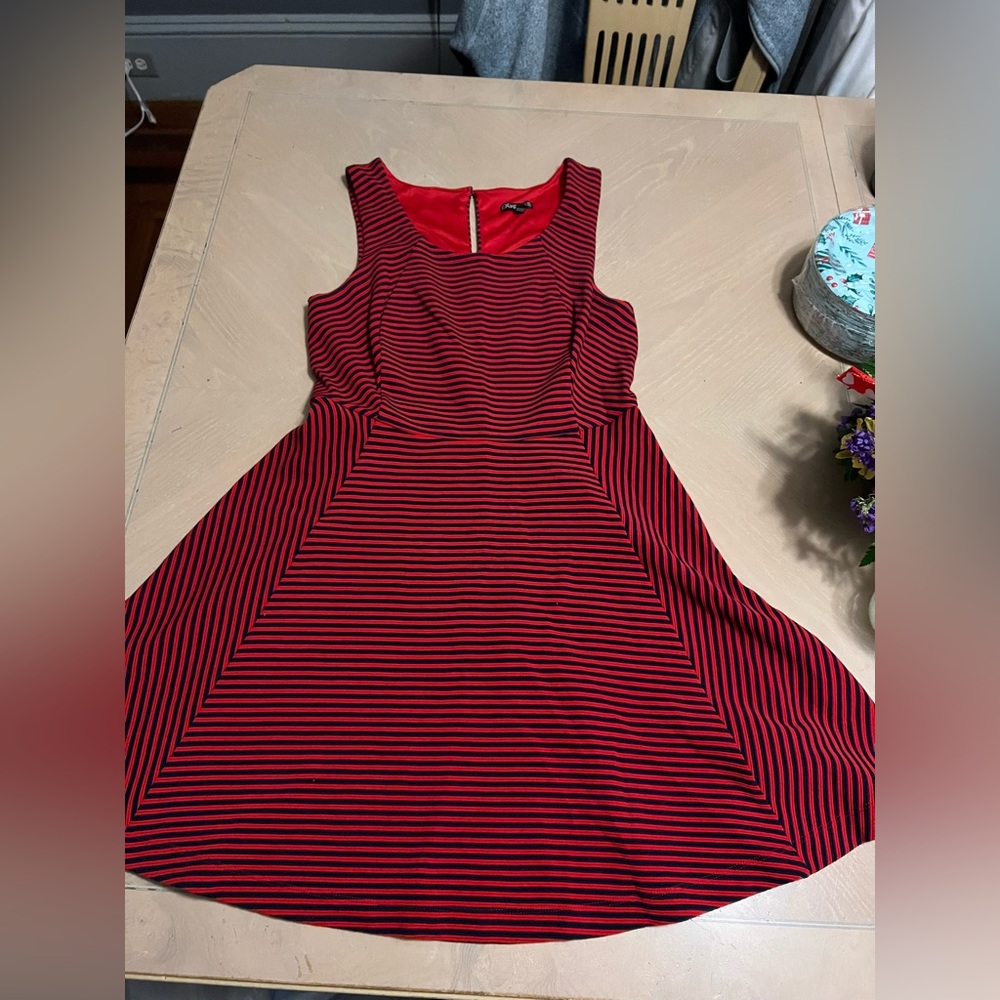 Express Red and Black Mini Dress